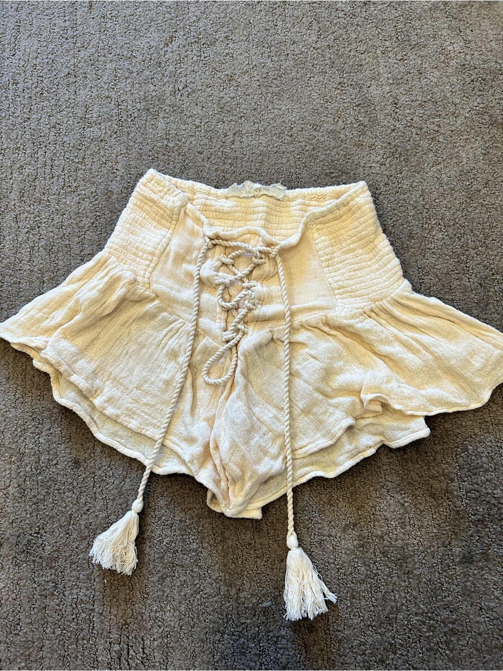 Jen’s Pirate Booty Flowy Lace Up Shorts- XS/S